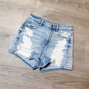 •AMERICAN EAGLE• DISTRESSED MOM SHORTS